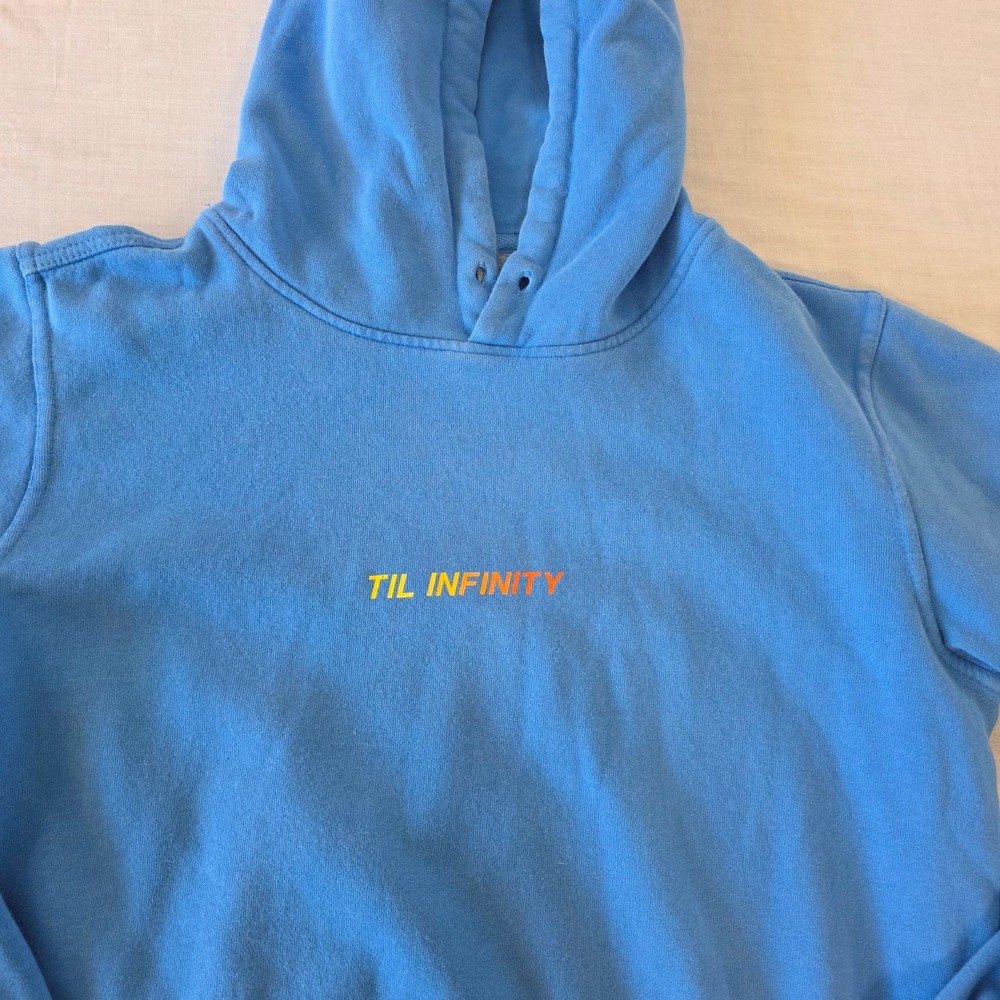 Mac Miller Hoodie‎ Til Infinity Graphic Blue Small Rap Merch Streetwear